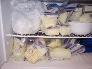 I tried. I really, really tried. Hundreds of ounces of breastmilk still sit in our freezer. 