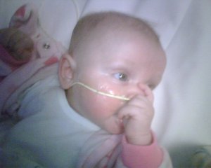 Stella finds her thumb.