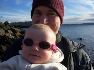 Beachy keen (on the shore at the Olympic Sculpture Park)