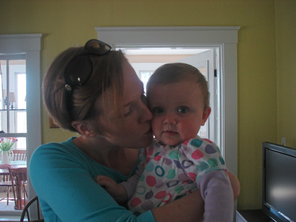 Me and Stella, all cozy and matchy matchy.