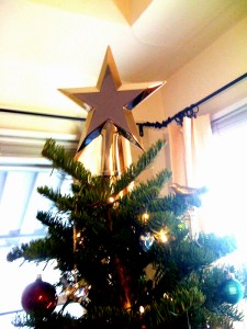 Our new tree bling. Our new tree bling.