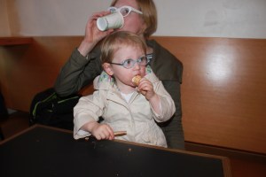 And the treats don't stop. Celebratory ice cream.