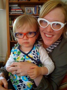 Trial run with glasses